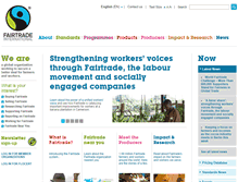 Tablet Screenshot of fairtrade.net