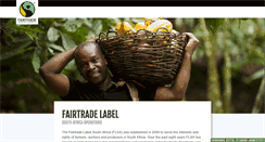 Desktop Screenshot of fairtrade.org.za