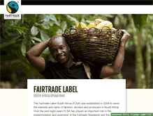Tablet Screenshot of fairtrade.org.za