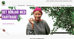 Desktop Screenshot of fairtrade.se