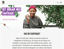 Tablet Screenshot of fairtrade.se