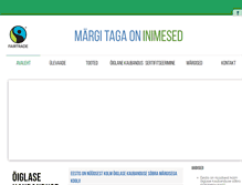 Tablet Screenshot of fairtrade.ee